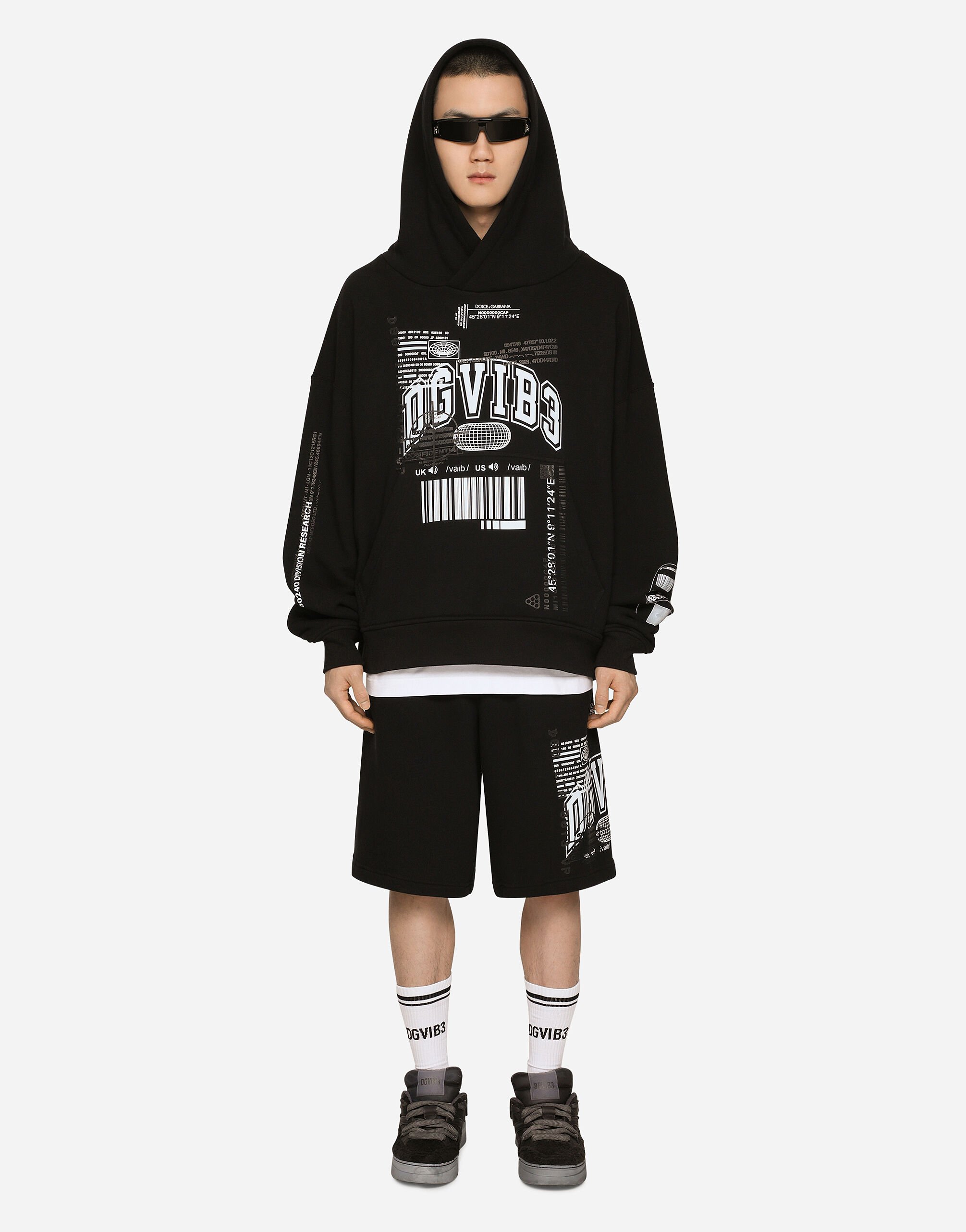 ${brand} Jersey hoodie with DGVIB3 print ${colorDescription} ${masterID}