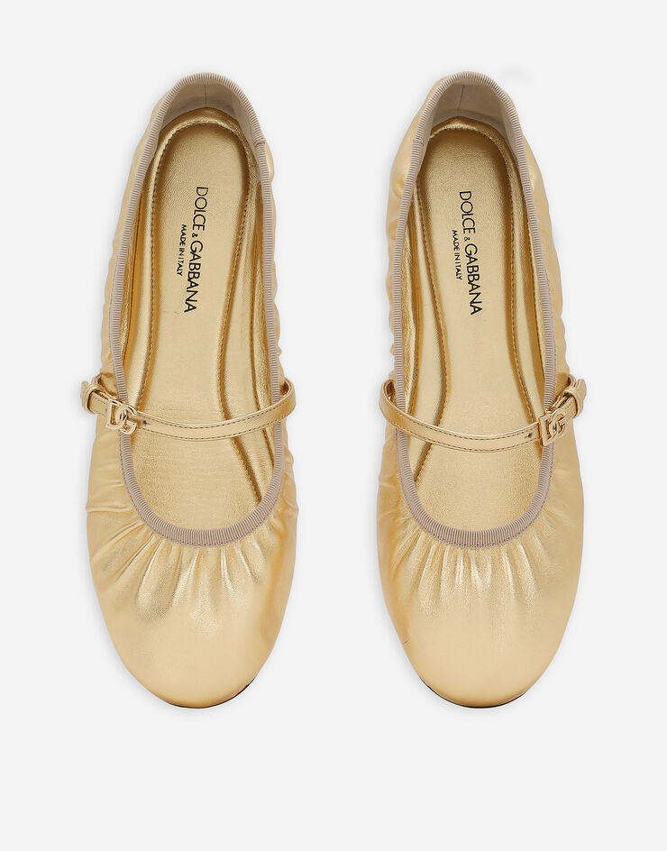 Dolce & Gabbana Nappa mordore ballet flats Gold CB0222A1016