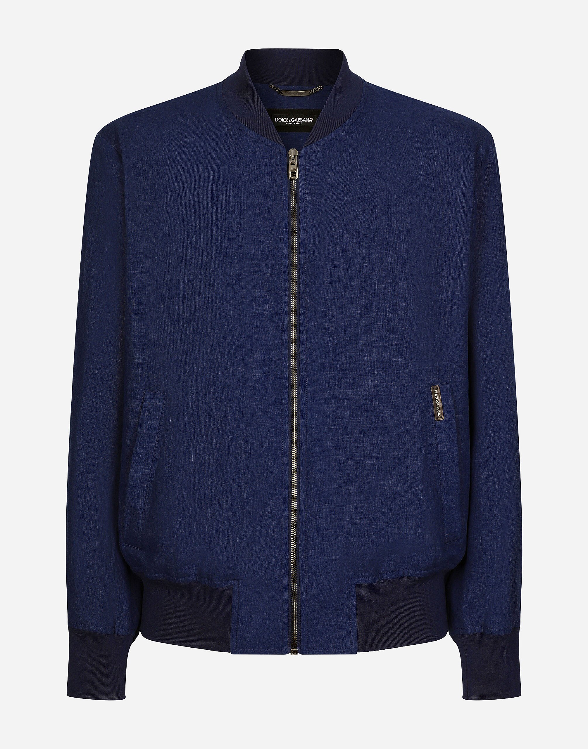 ${brand} Bomber sfoderato in lino ${colorDescription} ${masterID}