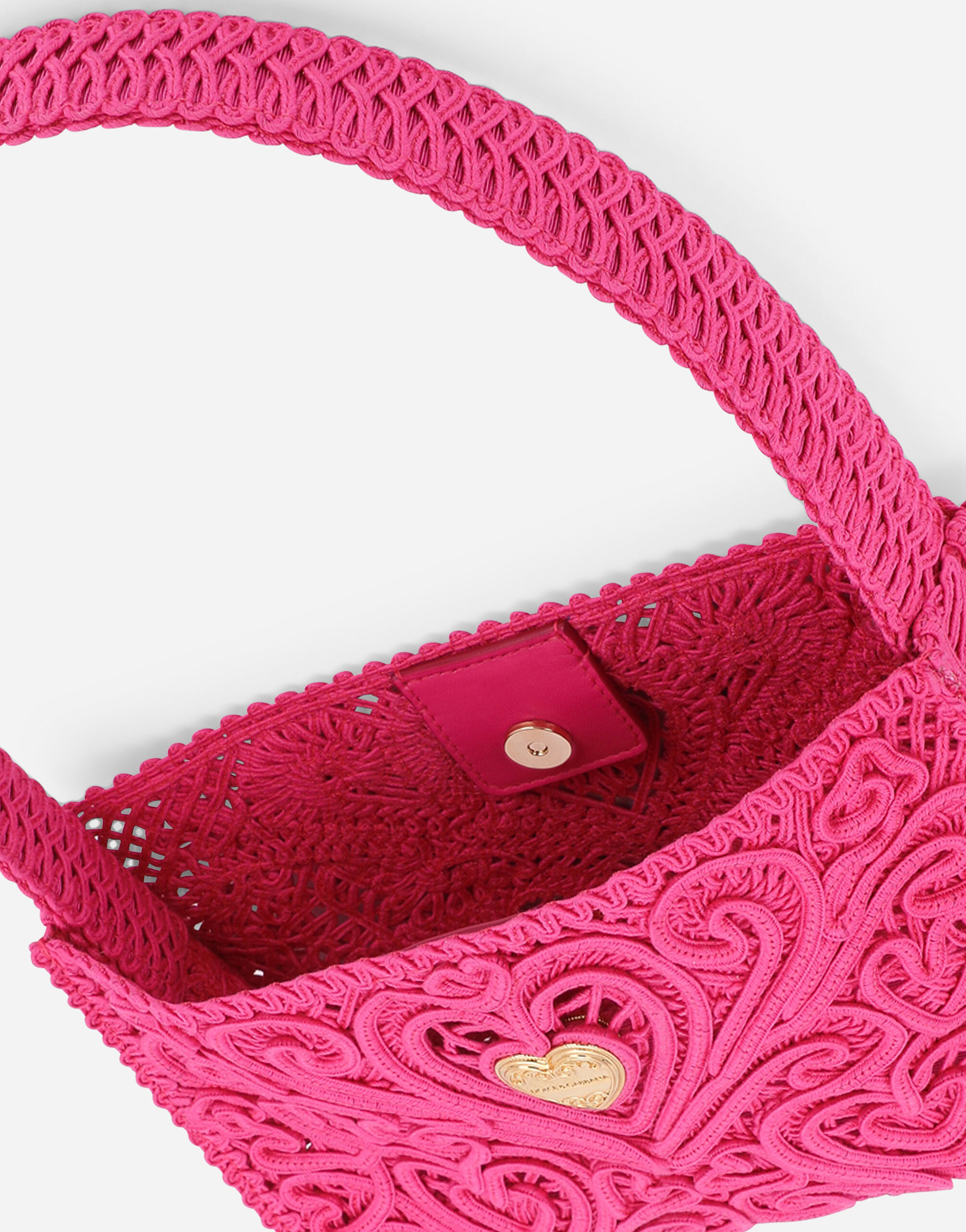 Cordonetto shoulder bag in Fuchsia for | Dolce&Gabbana® US