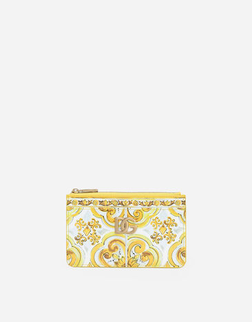 Dolce & Gabbana 3.5 card holder Yellow BI0330AQ240