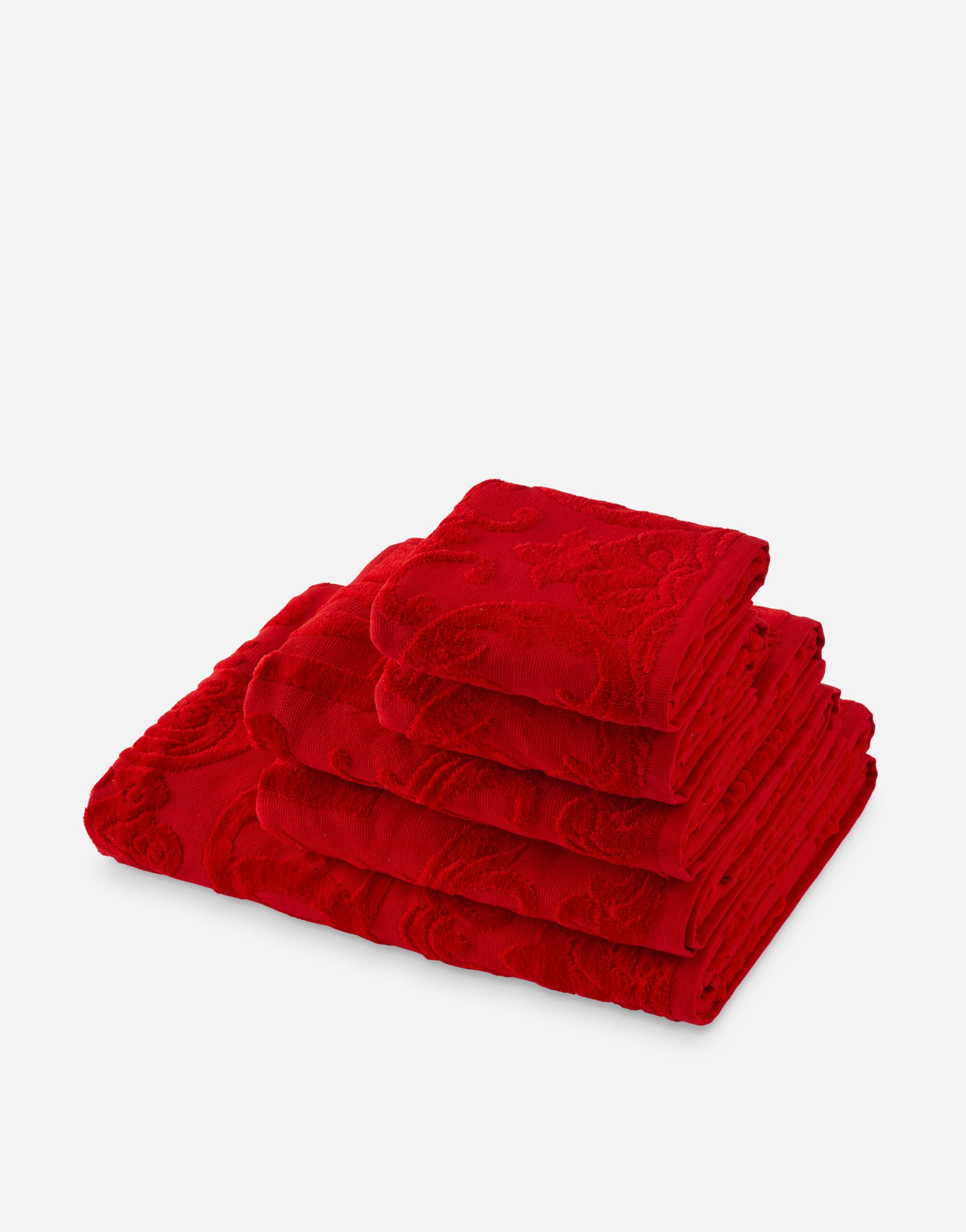 Dolce & Gabbana Juego de 5 toallas de rizo de algodón Multicolor TCF019TCAGB