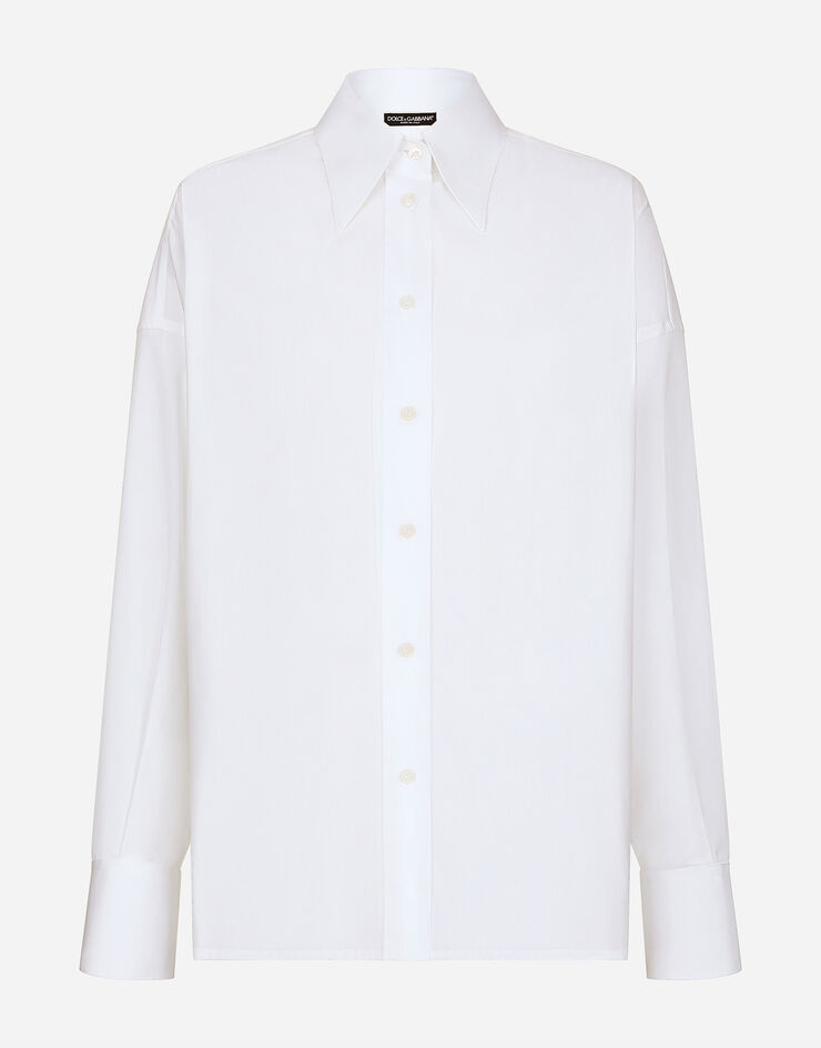 Dolce&Gabbana Poplin shirt White F5R57TFUEAJ