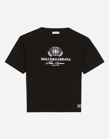 ${brand} Camiseta de punto con logotipo Dolce&Gabbana ${colorDescription} ${masterID}