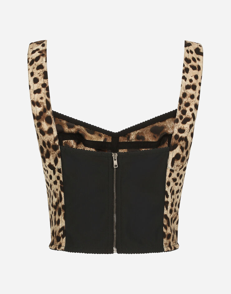 Dolce and Gabbana 2000s Leopard Lace Top · INTO