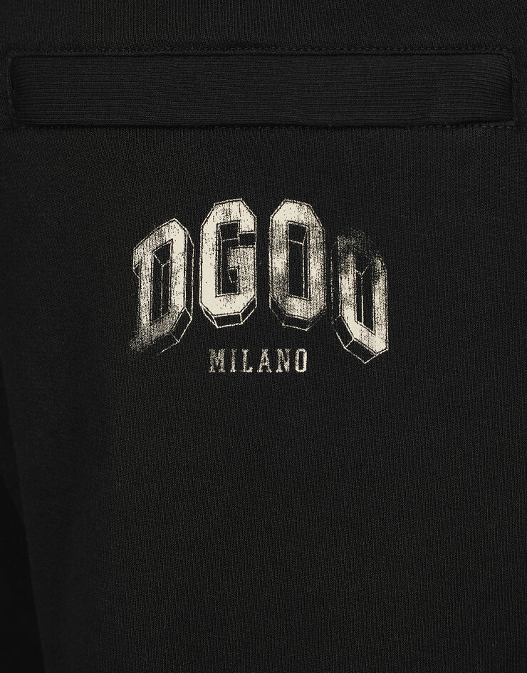 Dolce & Gabbana سروال للركض بشعار DG مميز أسود GV3CXTG7NQD