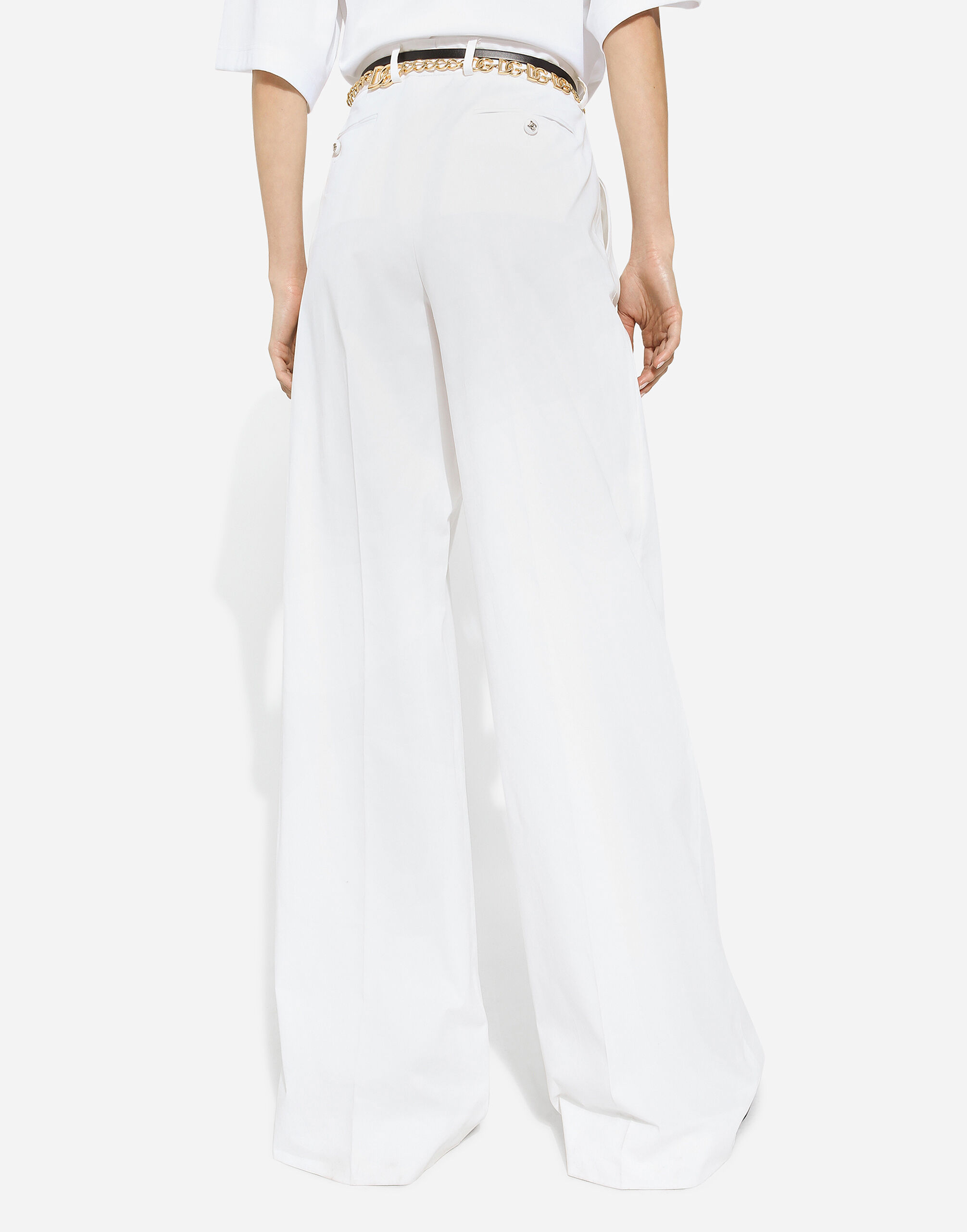 PANTALONE in White for Women | Dolce&Gabbana®