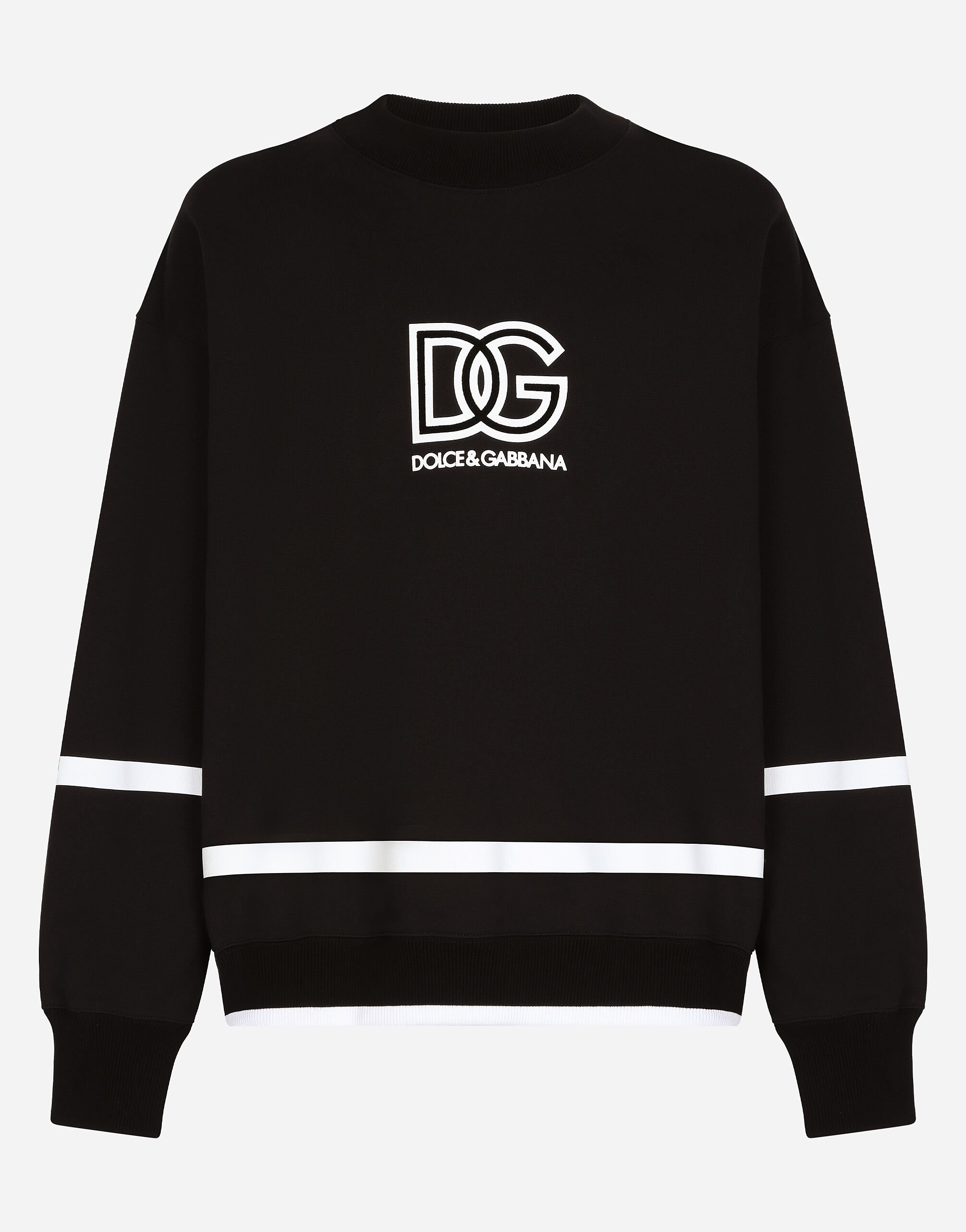 Dolce & Gabbana Sweat-shirt ras de cou à logo DG Vert G9BDXZG7NON