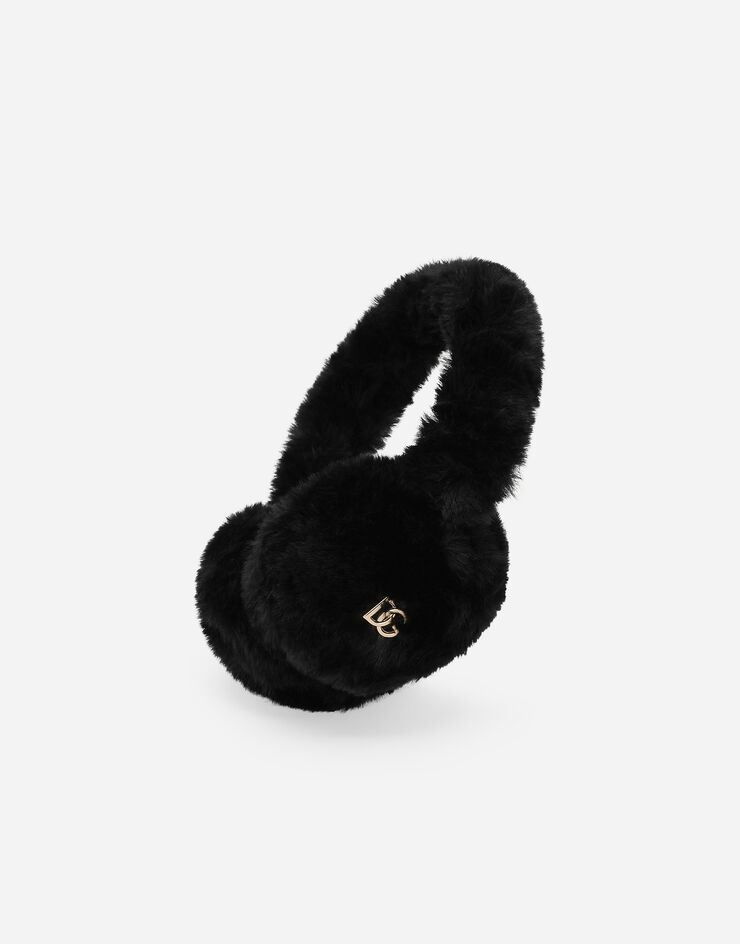 Dolce & Gabbana Faux fur earmuffs Black LB7A29FUP8I