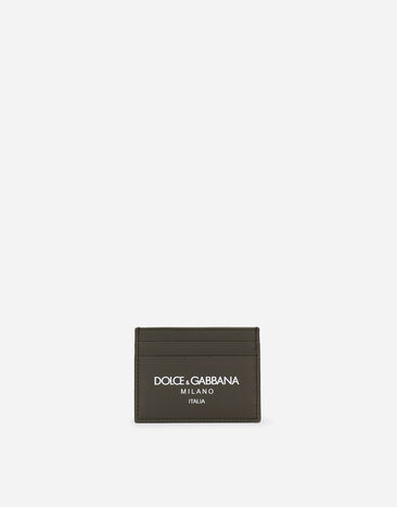 Dolce & Gabbana Portacarte in pelle di vitello Nero BP3259AG182