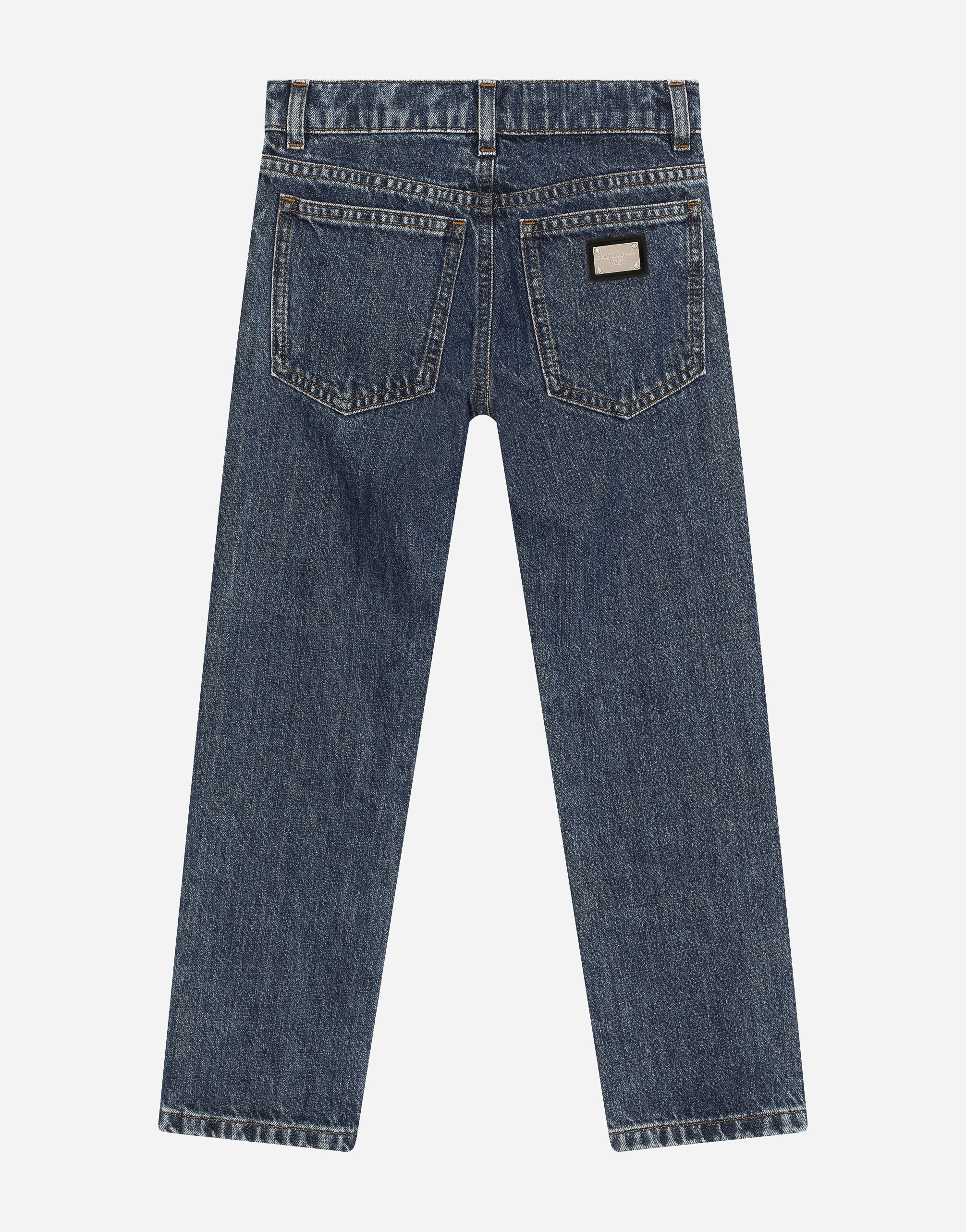 5-pocket denim jeans in Blue for Boys | Dolce&Gabbana®