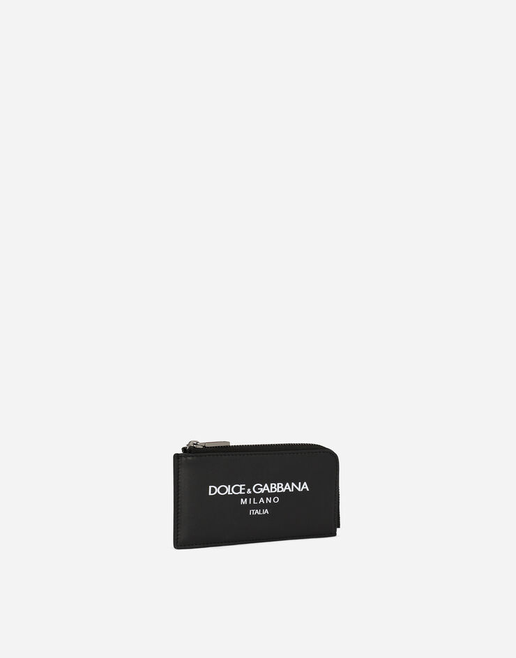 Dolce & Gabbana Porte-cartes en cuir de veau avec logo Multicolore BP3274AN244