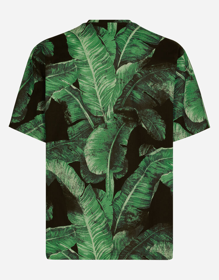 Dolce & Gabbana Short-sleeved banana-tree-print T-shirt Print G8PN9TII7BJ