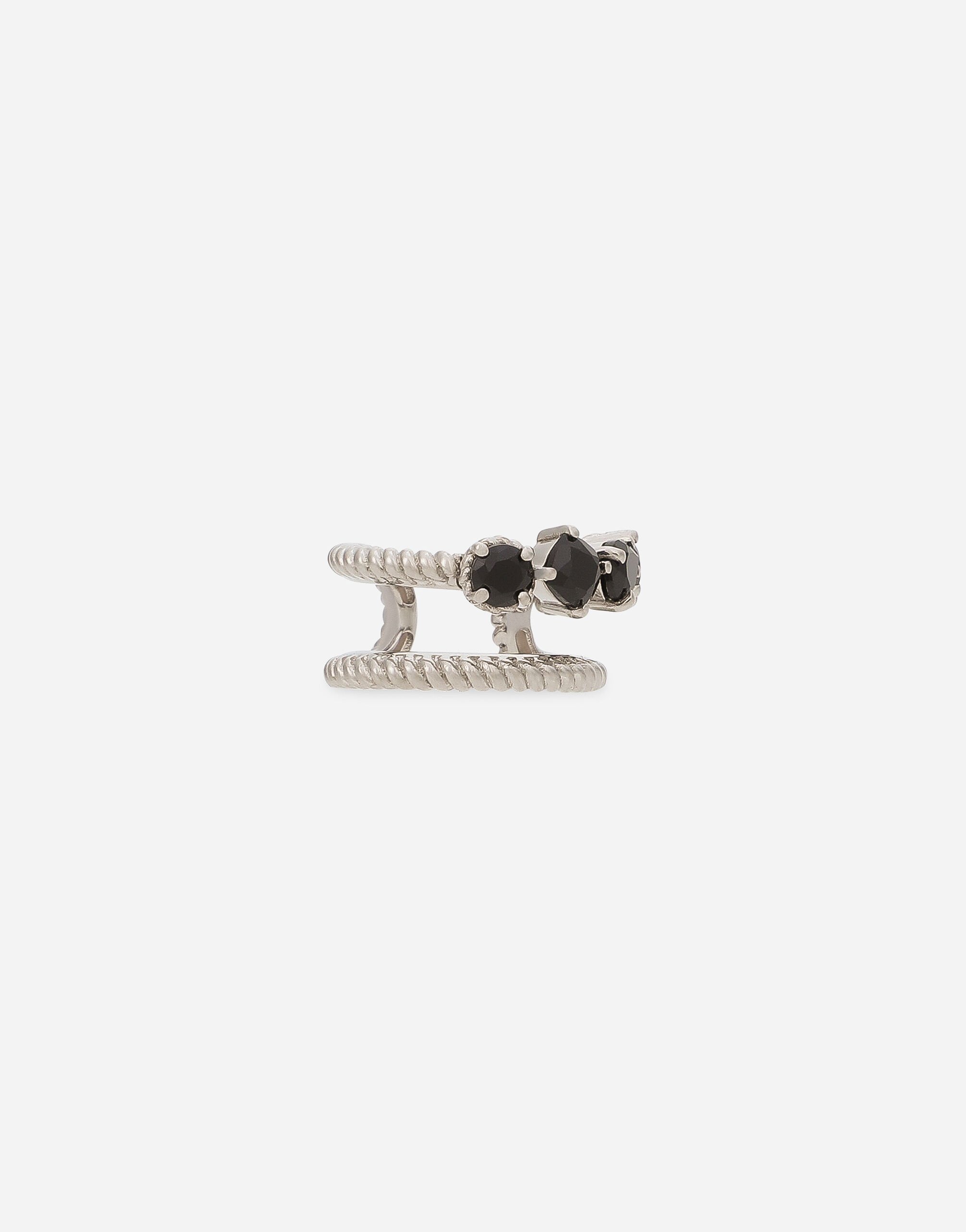 ${brand} Anna earring in white gold 18Kt and black spinels ${colorDescription} ${masterID}