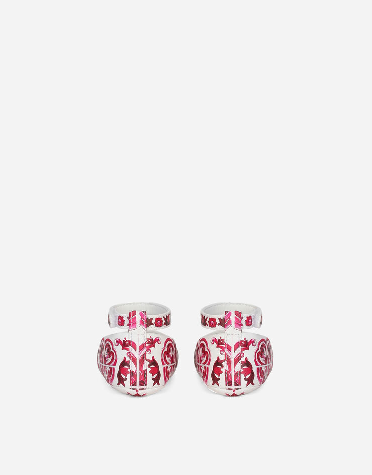 Dolce & Gabbana حذاء باليه من جلد نابا بطبعة متعدد الألوان DK0065AC513