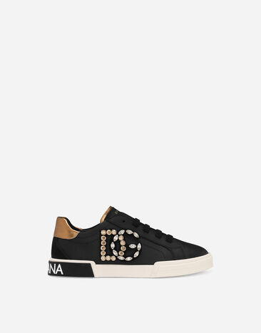 ${brand} Calfskin Portofino Vintage low-top sneakers with DG logo ${colorDescription} ${masterID}