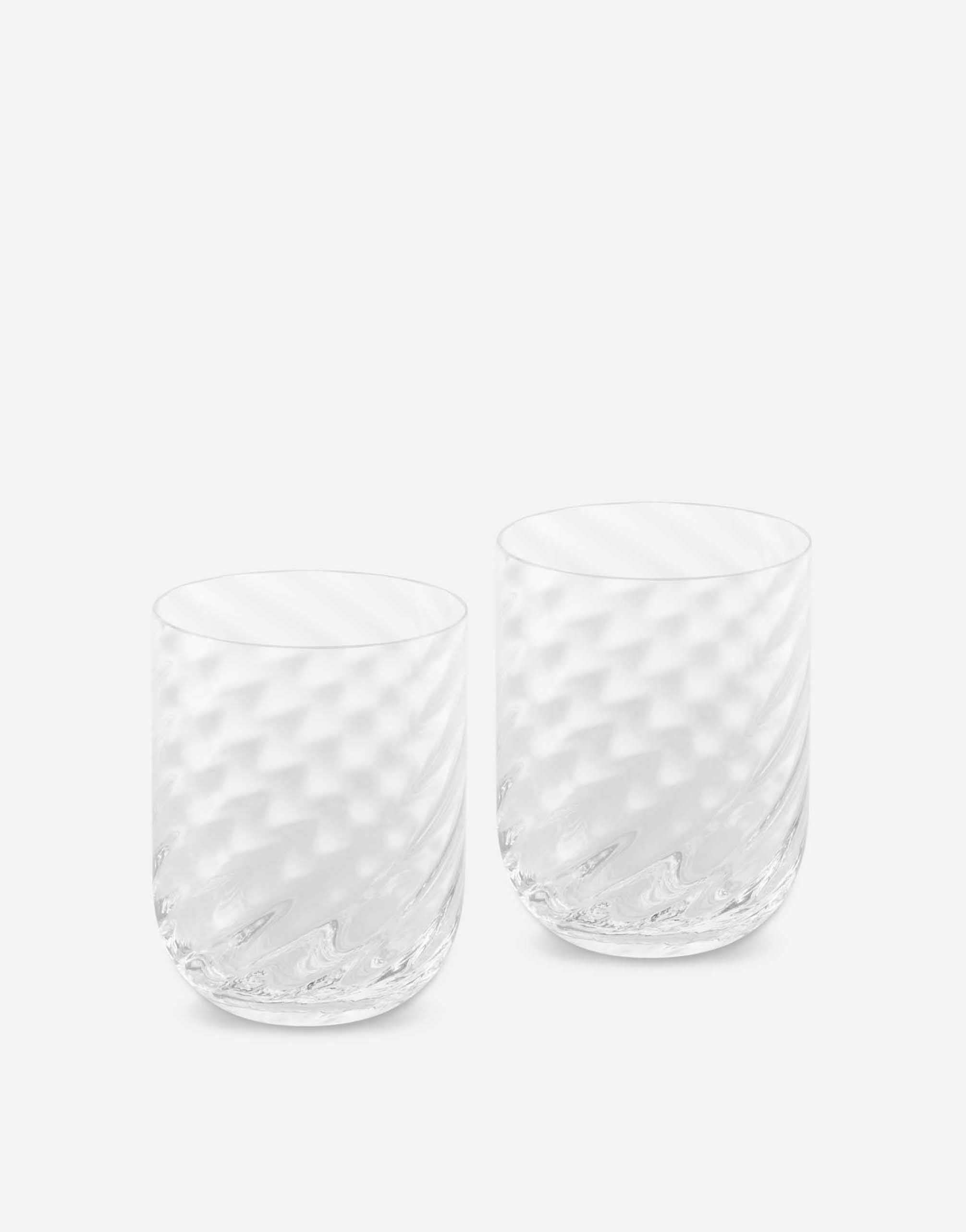 Dolce & Gabbana Conjunto 2 vasos de agua de vidrio de Murano Multicolor TCC052TCAE8