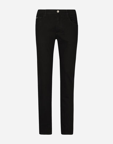 ${brand} Black wash slim-fit stretch jeans ${colorDescription} ${masterID}