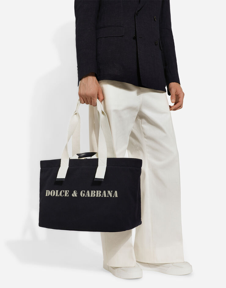 Dolce & Gabbana Дорожная сумка из тика с принтом Отпечатки BM2301AR757