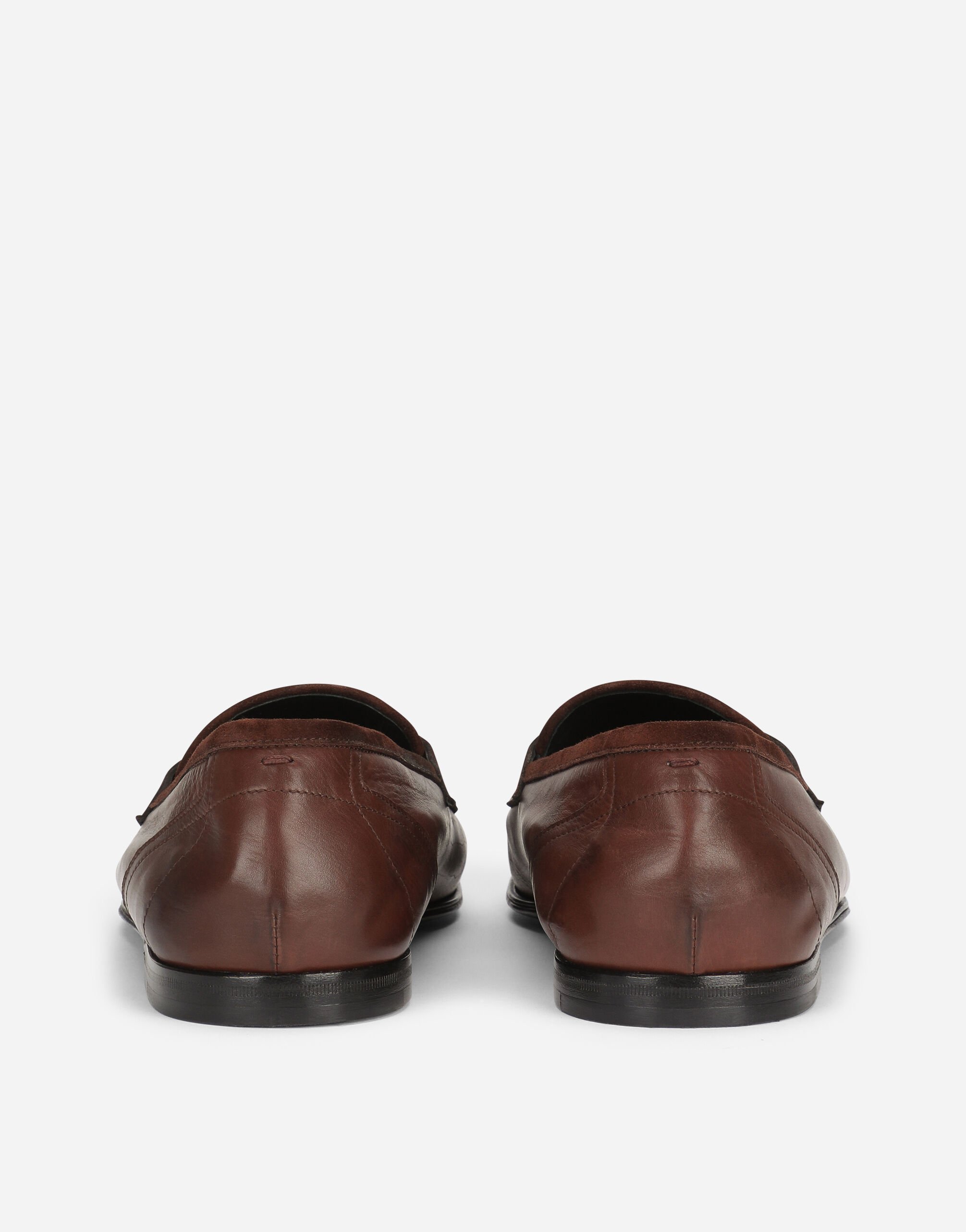 Calfskin slippers in Brown for | Dolce&Gabbana® US