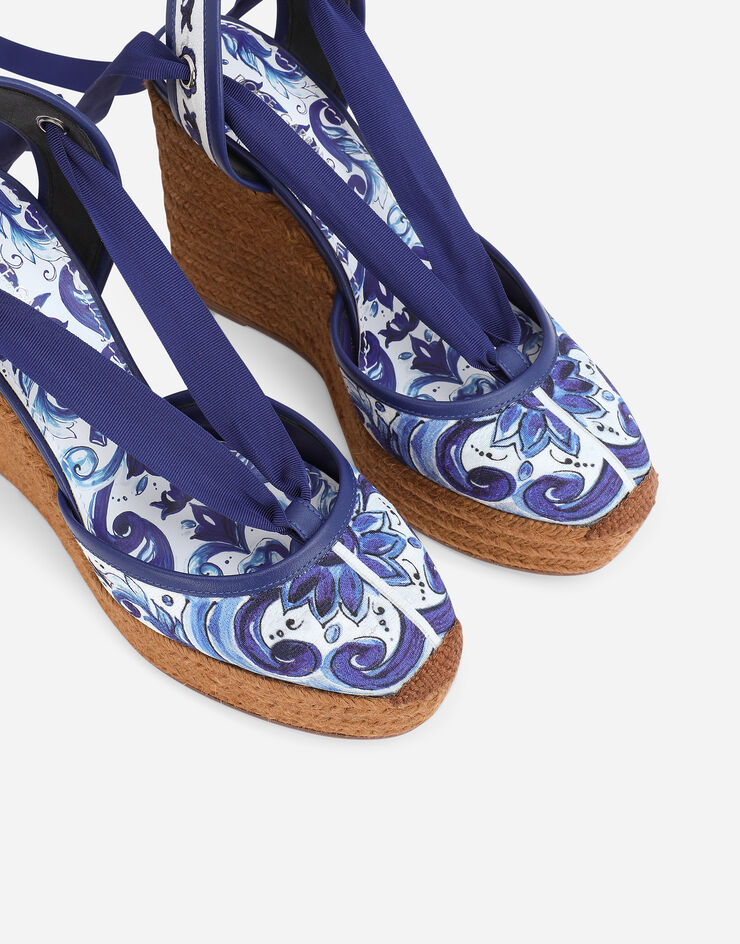 Dolce&Gabbana Floral wedge sandals for Women - Prints in UAE