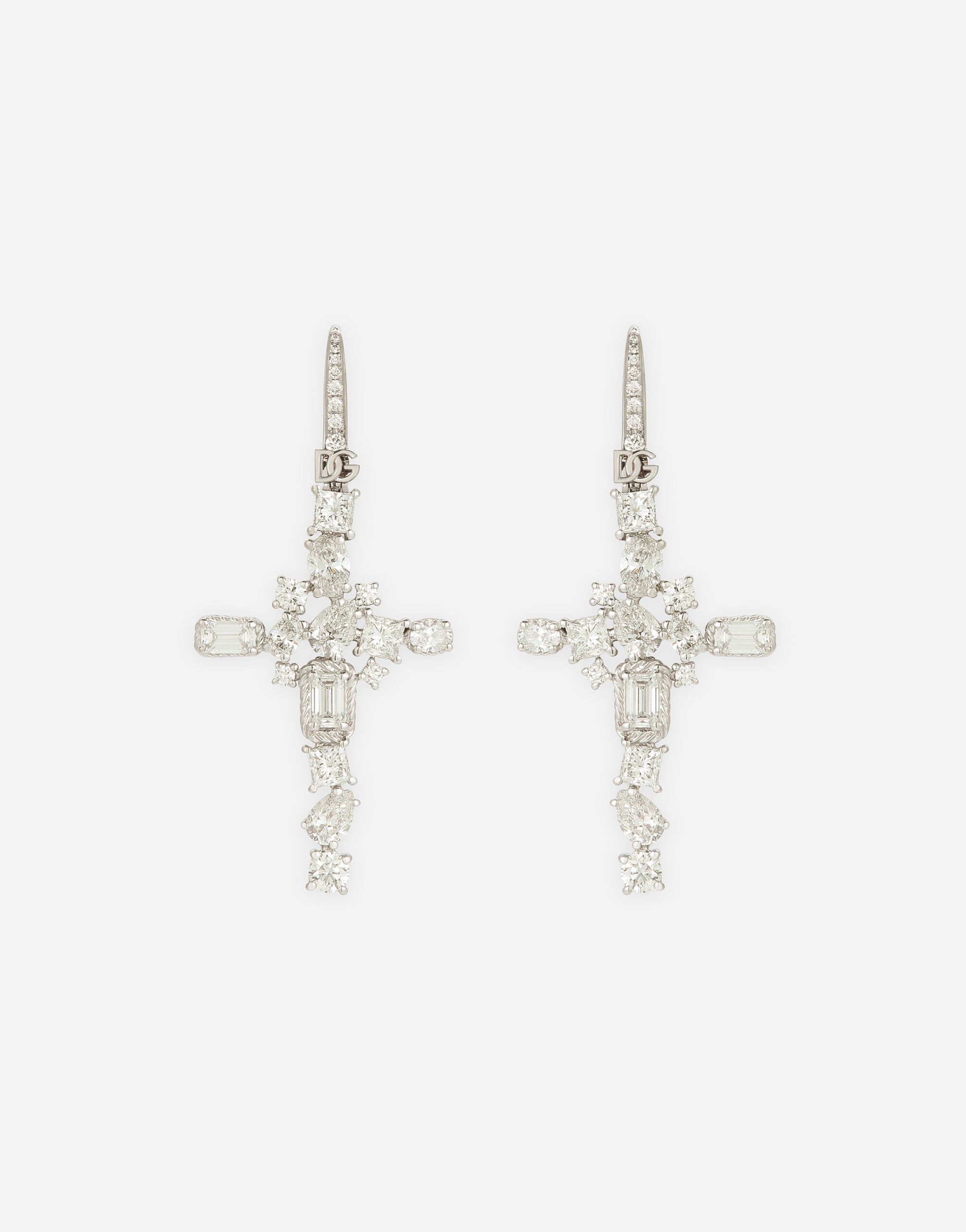 Dolce & Gabbana Easy Diamond earrings in white gold 18Kt diamonds White WSQB1GWSPBL