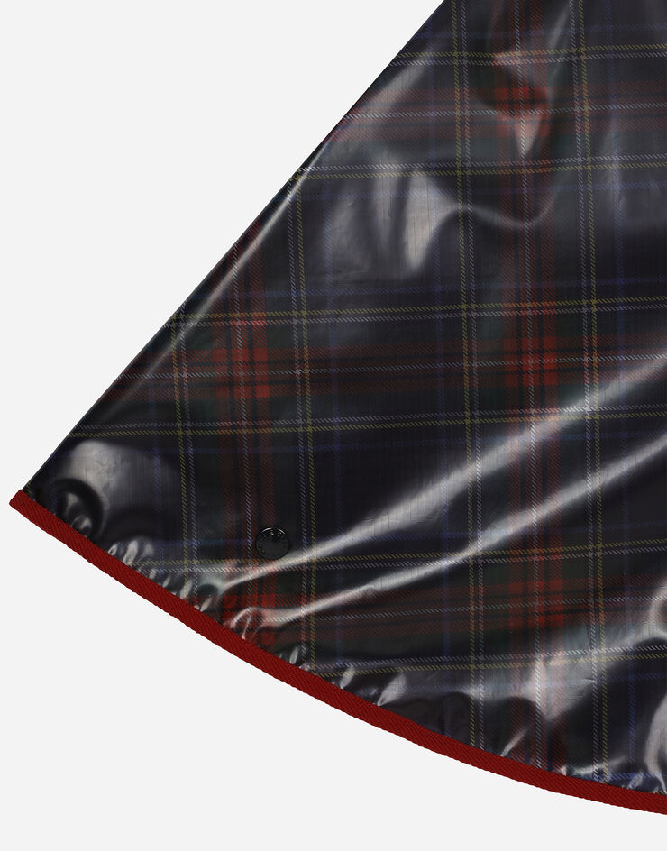 Dolce & Gabbana Cape aus PVC mit Tartan-Print Mehrfarbig L54C50FSSKV