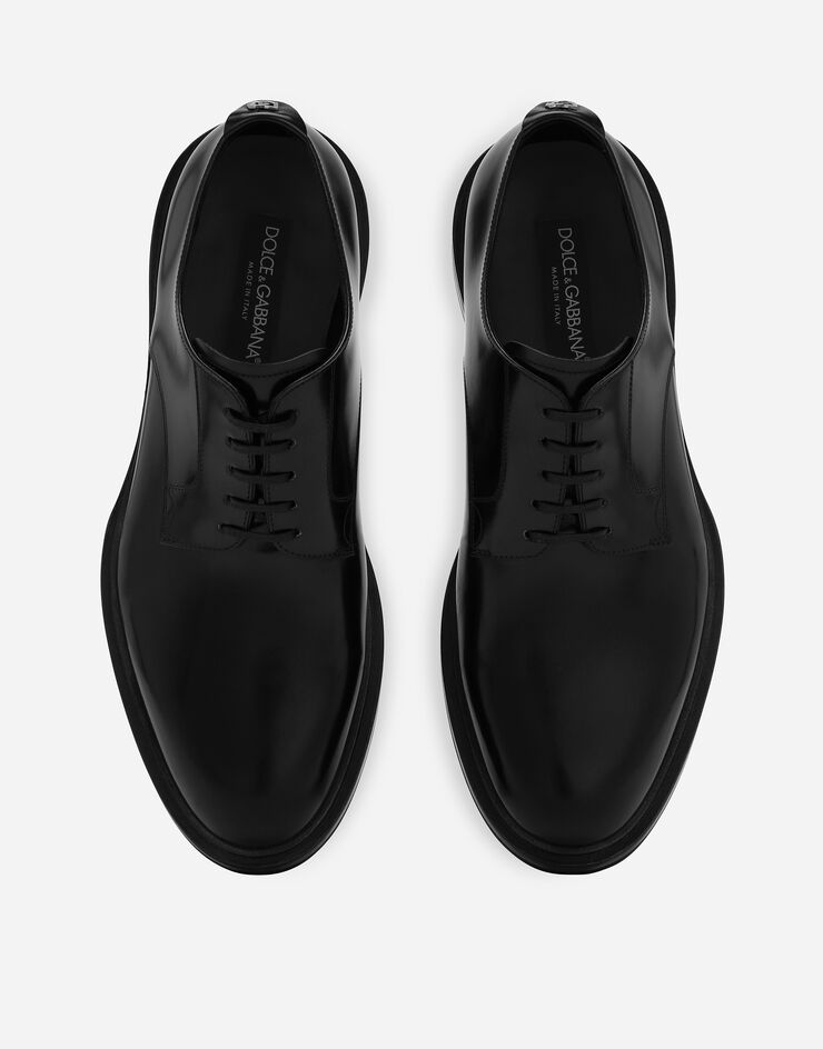 Dolce & Gabbana Brushed calfskin Derby shoes Black A10840A1203