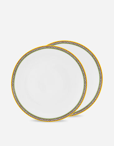 ${brand} Set 2 Porcelain Dinner Plates ${colorDescription} ${masterID}