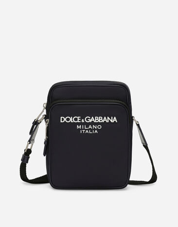 Dolce & Gabbana Umhängetasche aus Nylon Schwarz VG4416VP587