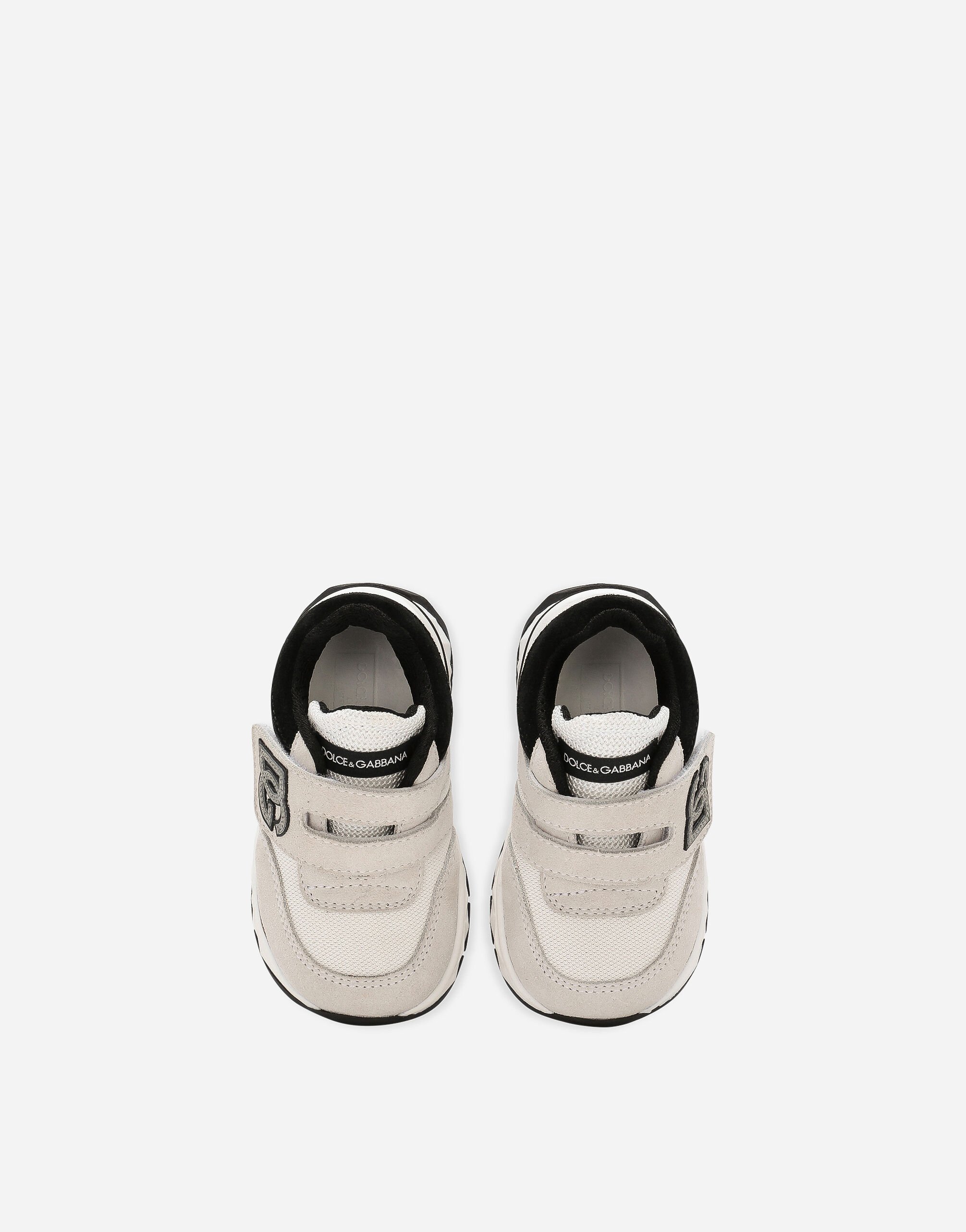 DG Running low-top sneakers in mesh and split leather in White for 