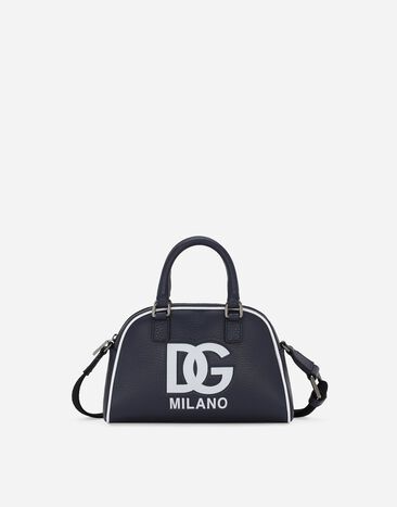 ${brand} Tumbled calfskin bowling bag with DG logo ${colorDescription} ${masterID}