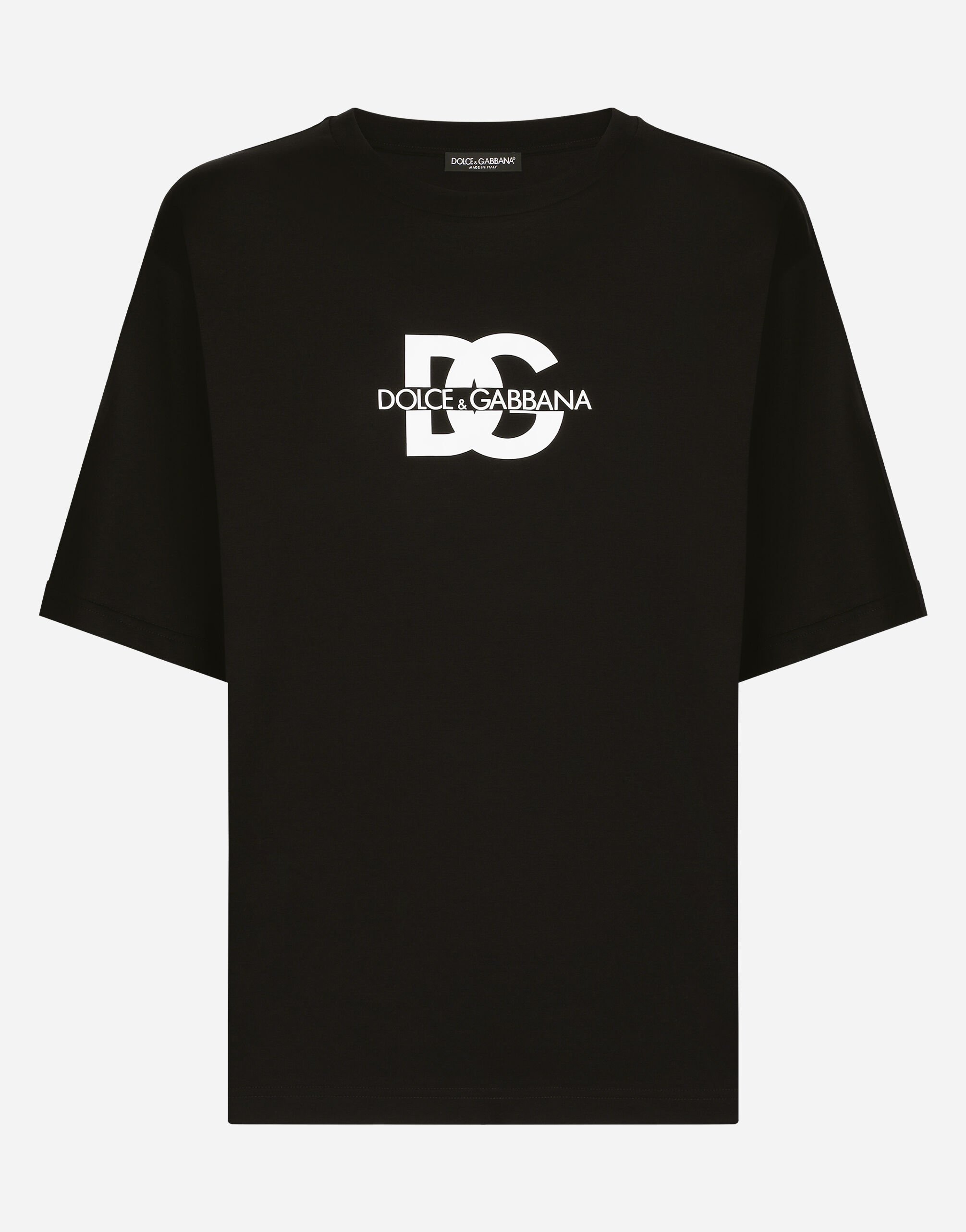 ${brand} Short-sleeved T-shirt with DG logo print ${colorDescription} ${masterID}