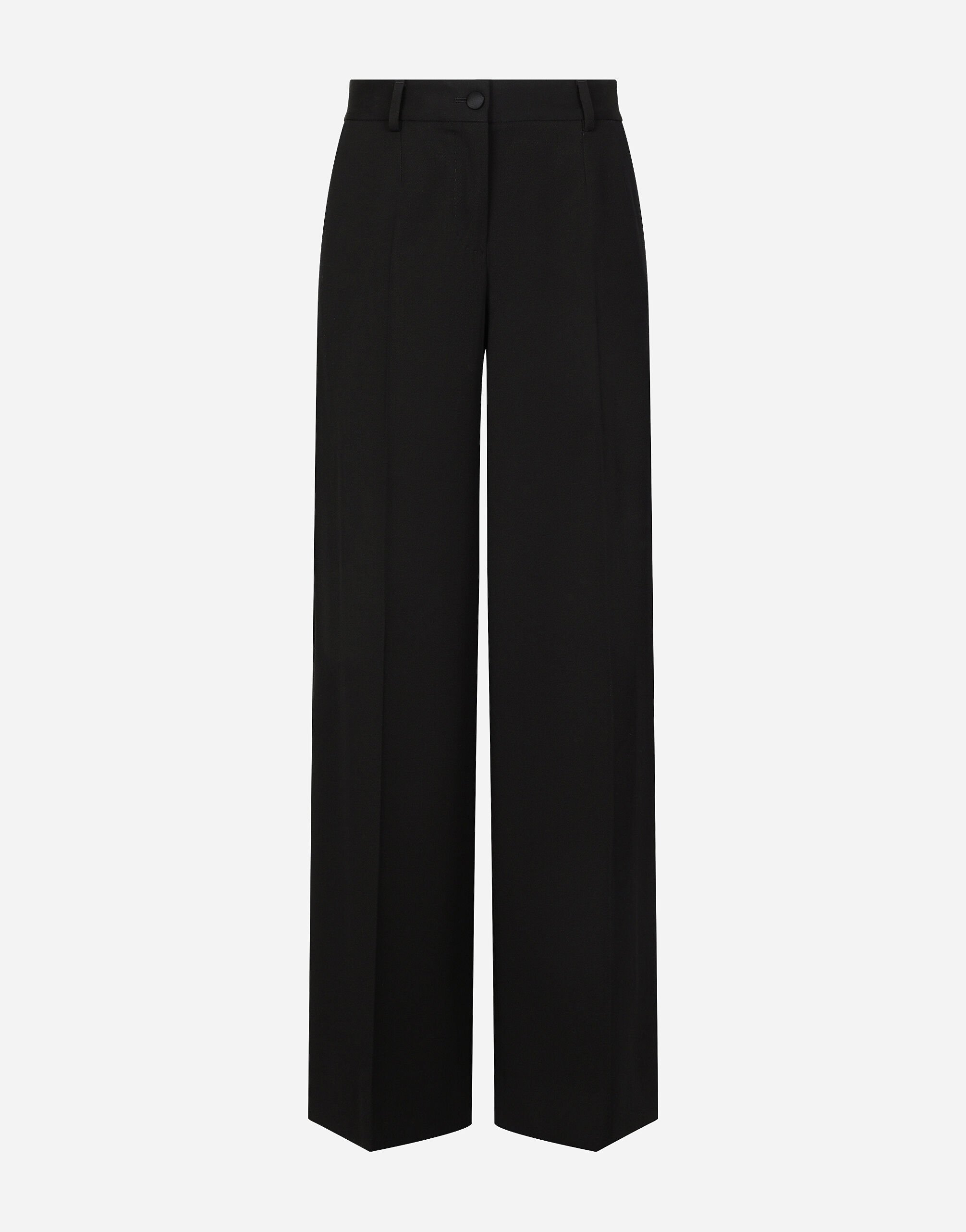 ${brand} Ausgestellte Hose aus Wollgabardine ${colorDescription} ${masterID}