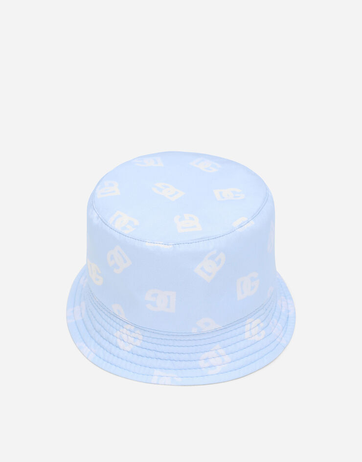 Dolce & Gabbana Nylon bucket hat with all-over logo print Multicolor LN4H42ISMII