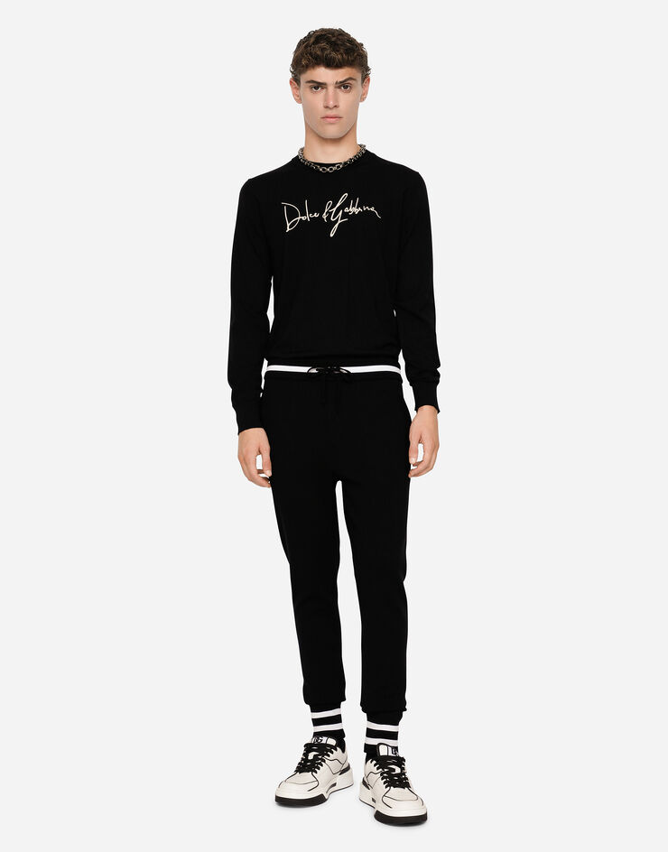 Pull Girocollo in Black for | Dolce&Gabbana® US