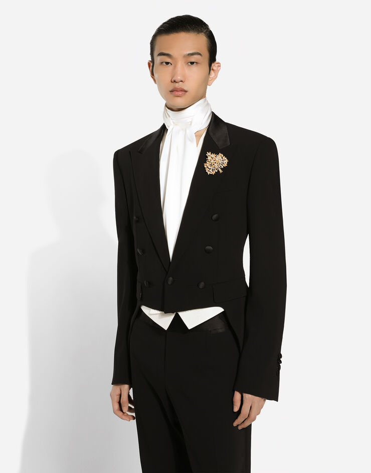 Dolce & Gabbana Single-breasted tuxedo suit Black GKJ3MTGI723