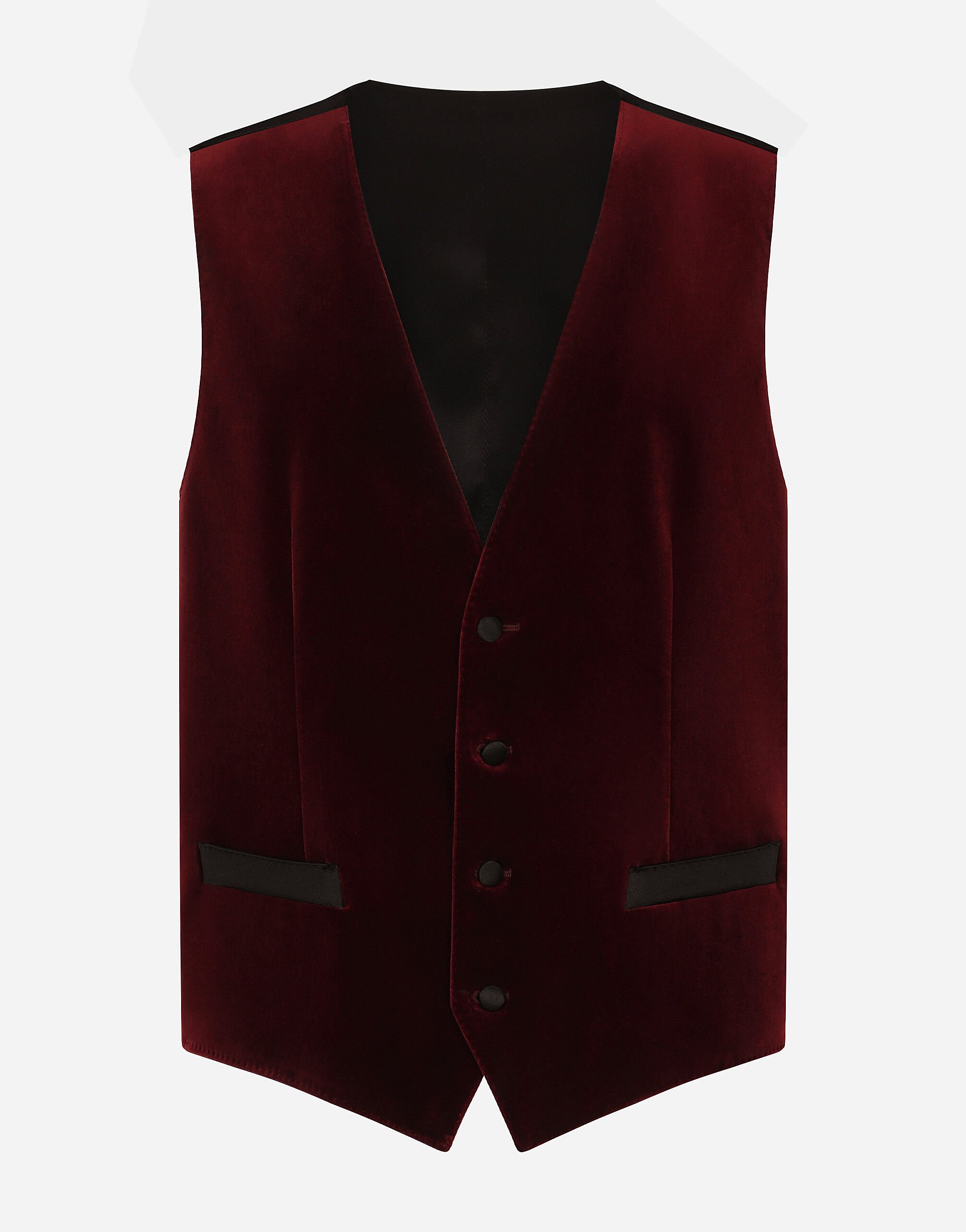 ${brand} Single-breasted velvet vest ${colorDescription} ${masterID}