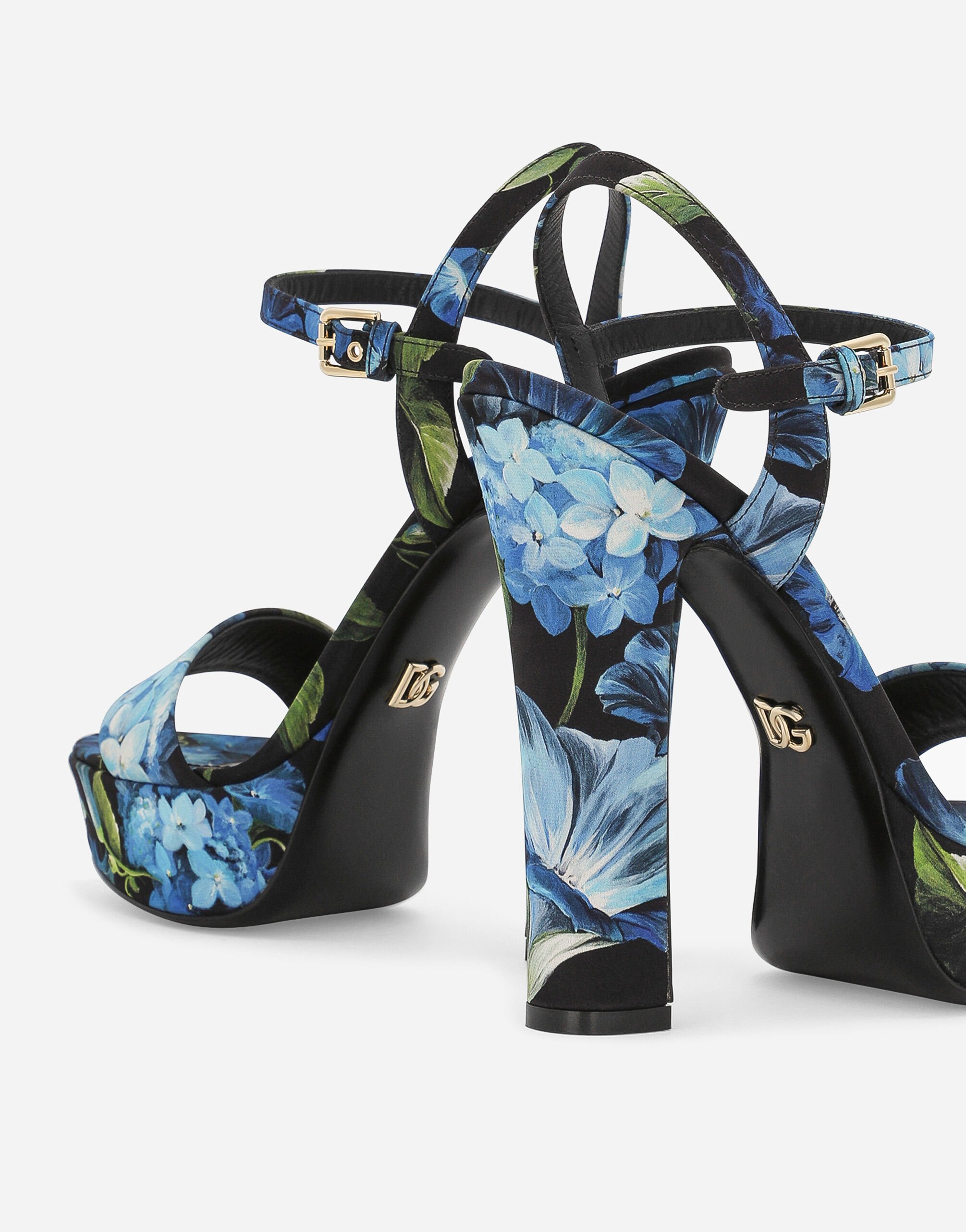 Dolce & Gabbana Charmeuse platform sandals female Multicolor
