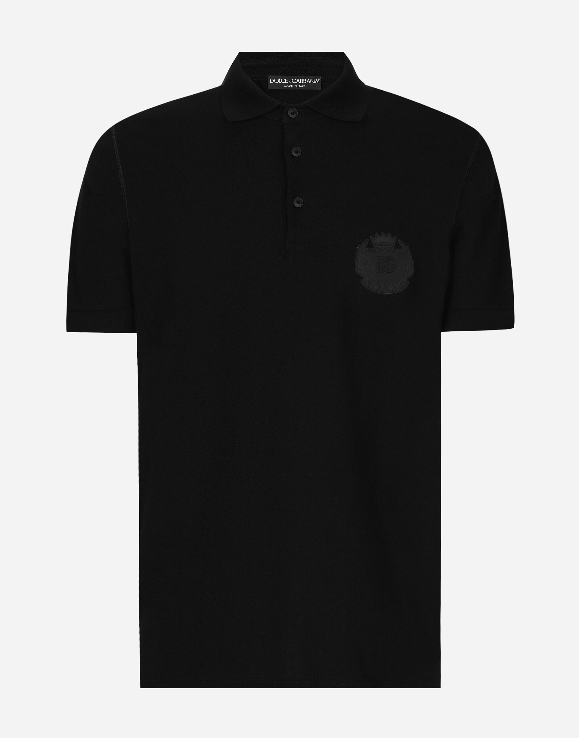 ${brand} Polo de algodón con logotipo DG bordado ${colorDescription} ${masterID}