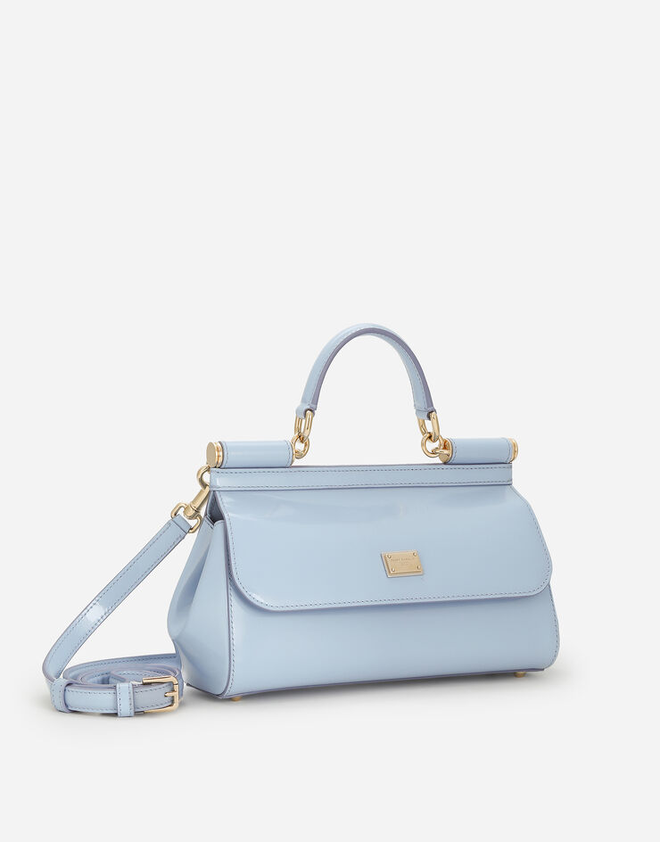 Dolce & Gabbana Sac à main Sicily moyen format allongé Bleu Clair BB7652A1037