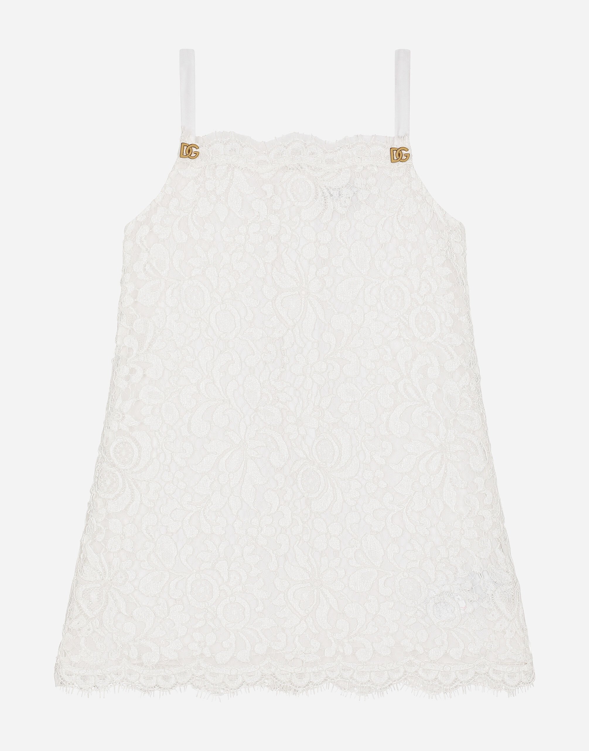 Dolce & Gabbana Cordonetto lace dress White L51N69FG5BL