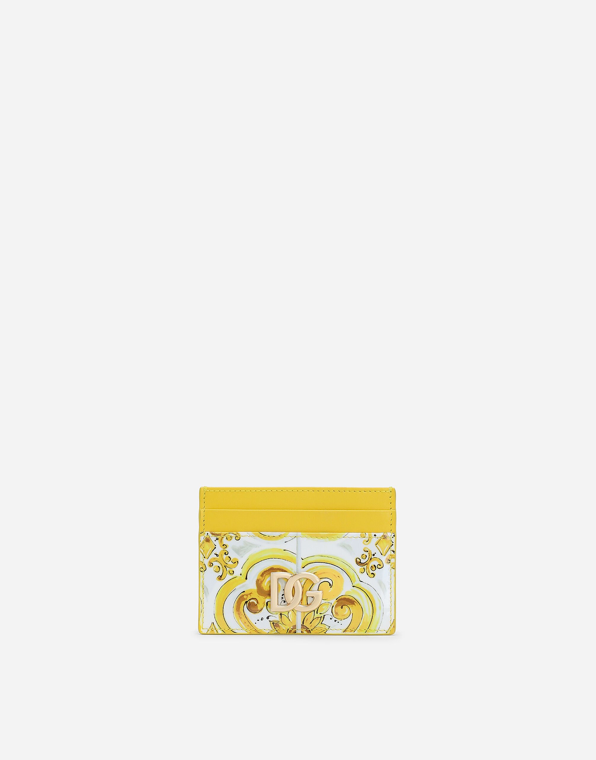 Dolce & Gabbana 3.5 card holder Yellow BI0330AQ240