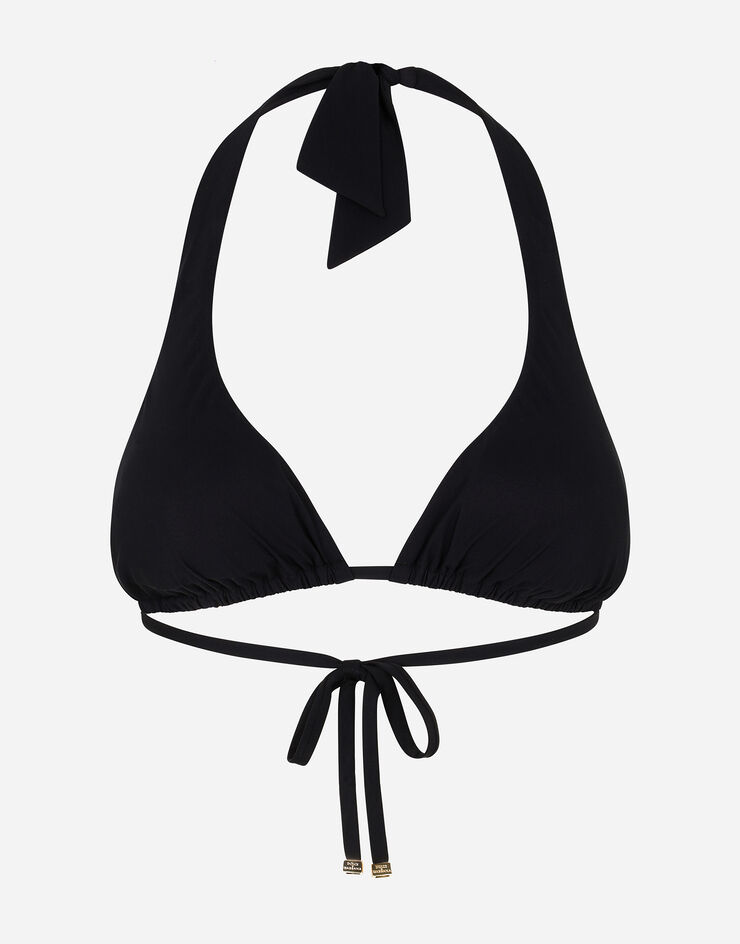 Padded triangle bikini top - Black - Ladies
