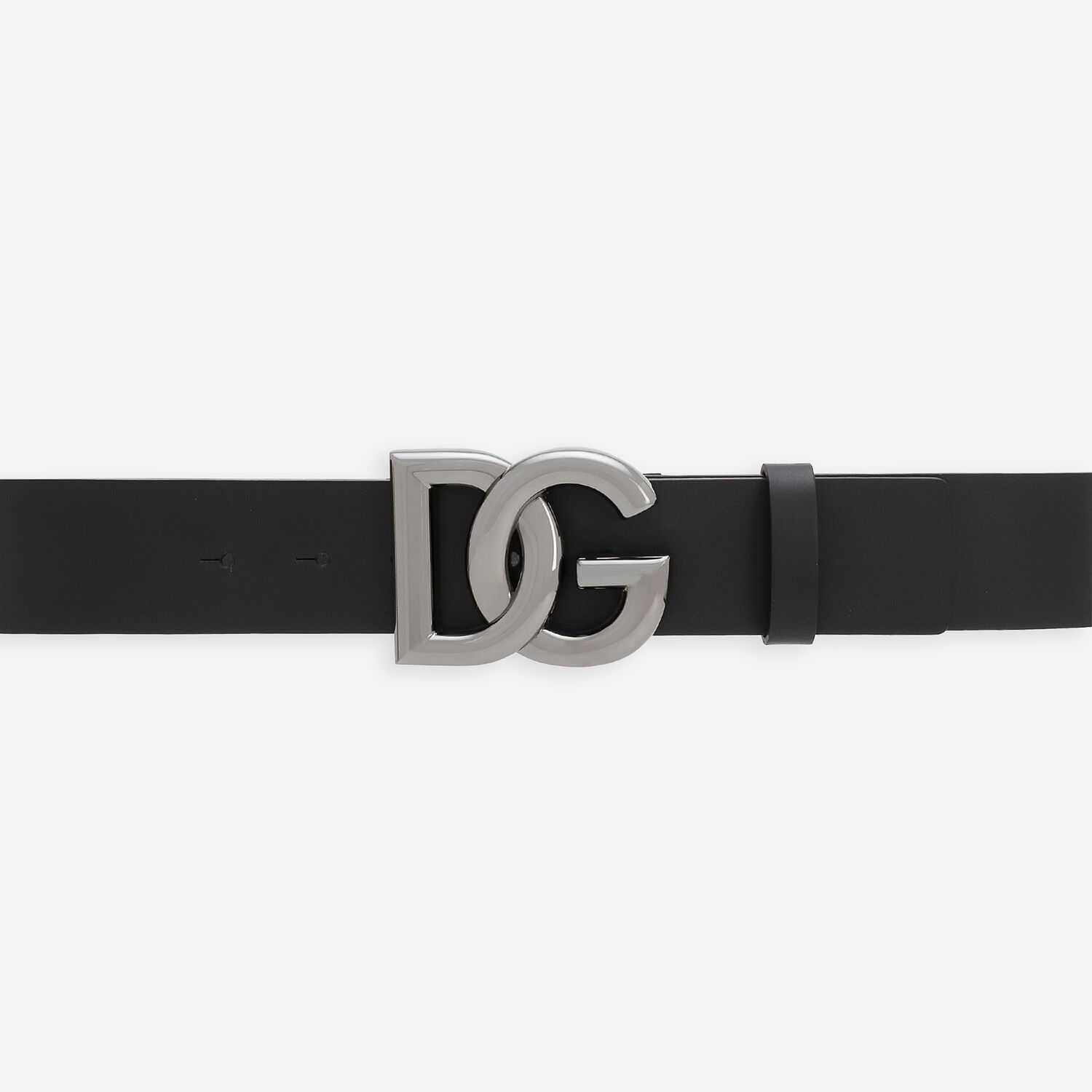 for with | crossover in Dolce&Gabbana® belt Lux leather Black logo buckle US DG