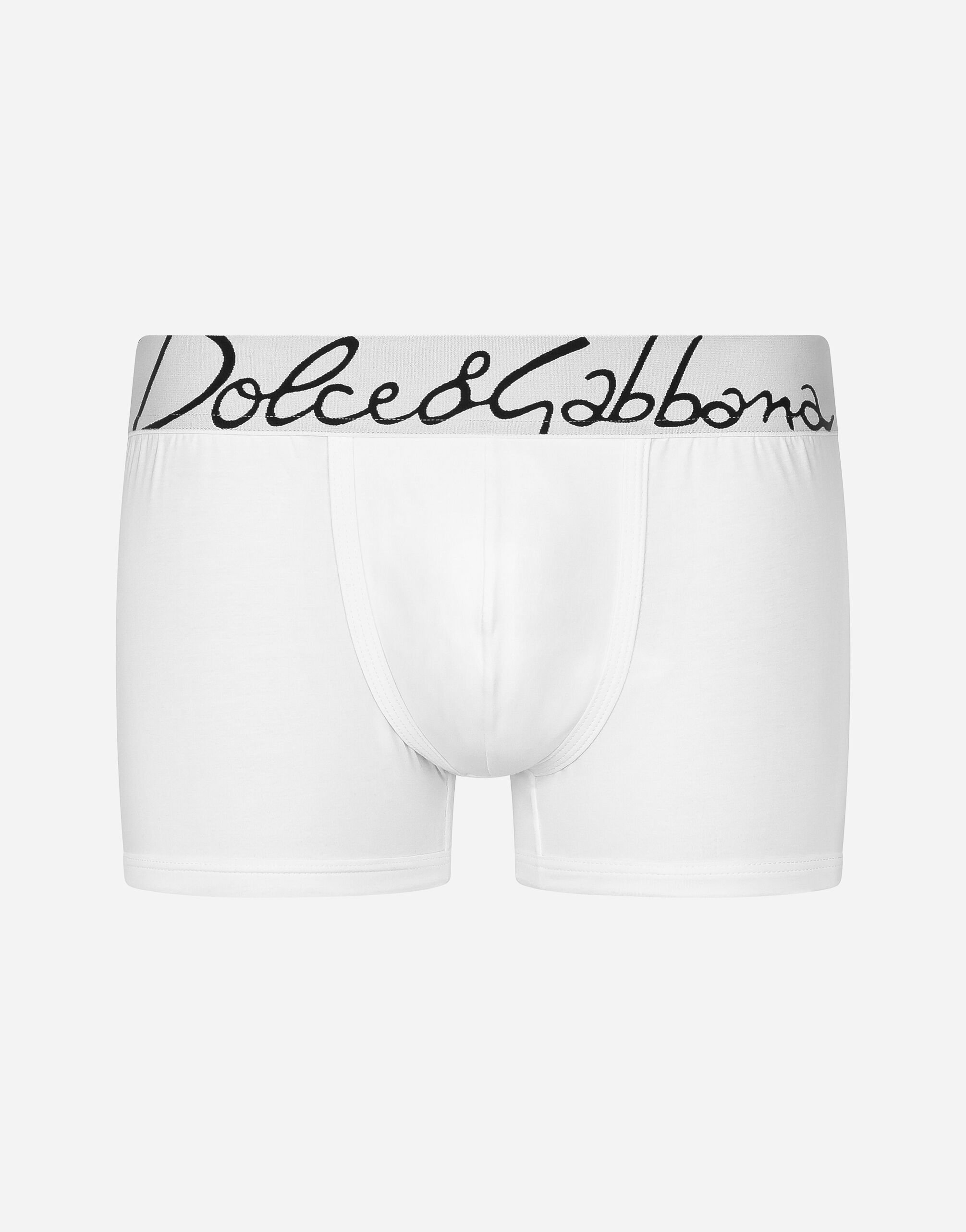 Dolce & Gabbana Boxer regular en coton stretch Imprimé G031TTHI1SV