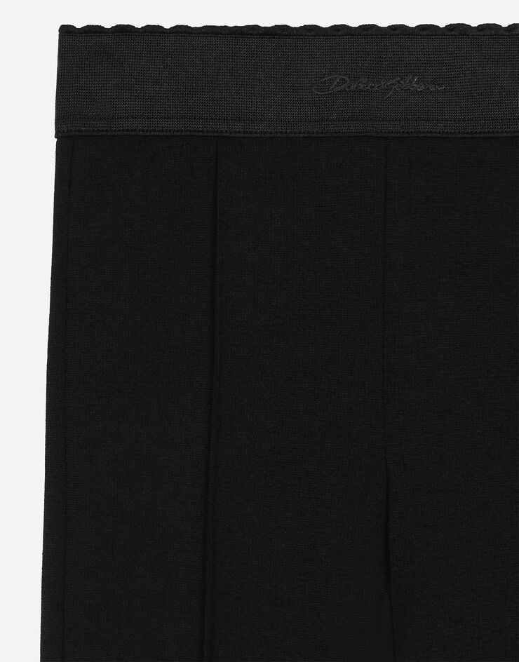 Dolce & Gabbana Jersey pants with Dolce&Gabbana logo Black L5JPC1G7N3S