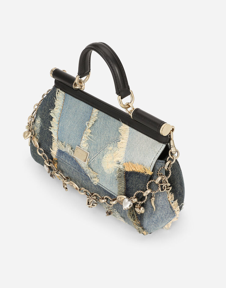 Dolce & Gabbana Sicily 中号长款手袋 蓝 BB7652A9U75