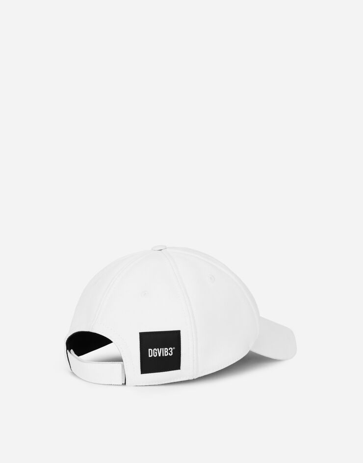 Dolce & Gabbana Cotton hat with peak and DGVIB3 logo 화이트 LJ5H40G7M7C