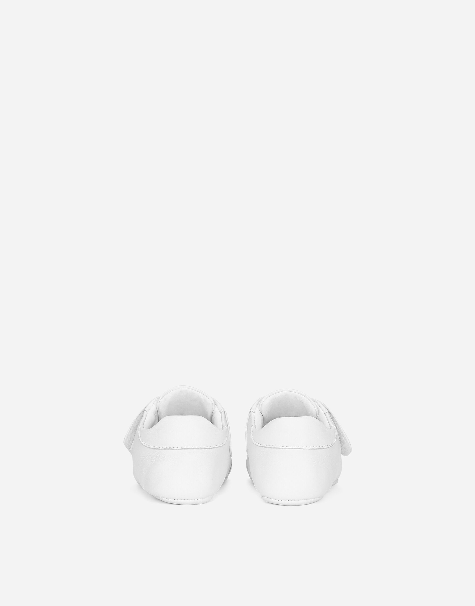 ホワイトのボーイズ Nappa leather sneakers | Dolce&Gabbana®